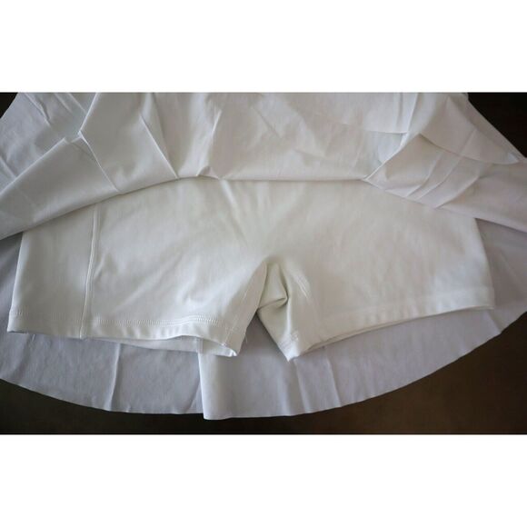Nike DX1132-100 Women's Sz L White Dri-FIT Advantage Tennis Golf Skort - Picture 6 of 9